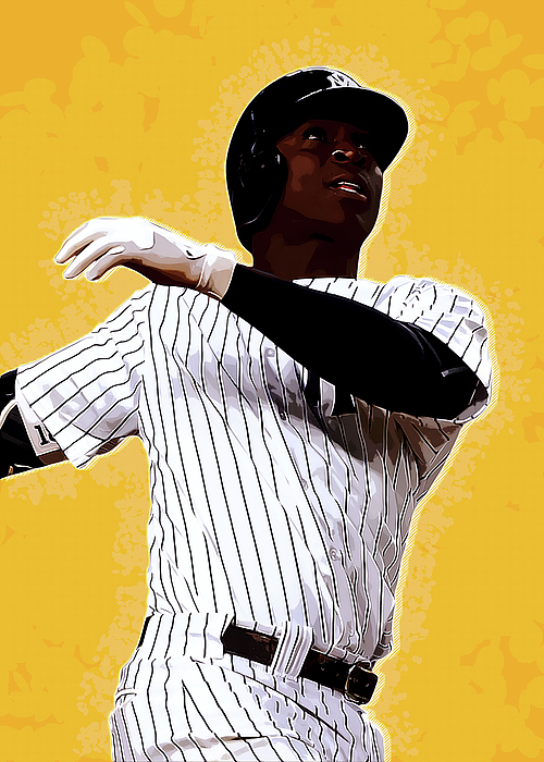 Baseball Didi Gregorius Didigregoriusdidi Gregorius New York Yankees  Newyorkyankeesphiladelphia Phil Art Print by Wrenn Huber - Fine Art America