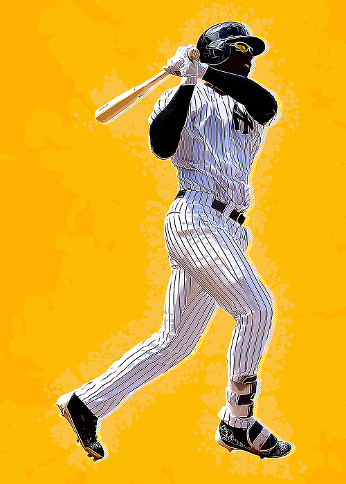 MLB New York Yankees Didi Gregorius Didigregoriusdidi Gregorius New York  Yankees Newyorkyankeesphila Poster by Wrenn Huber - Fine Art America