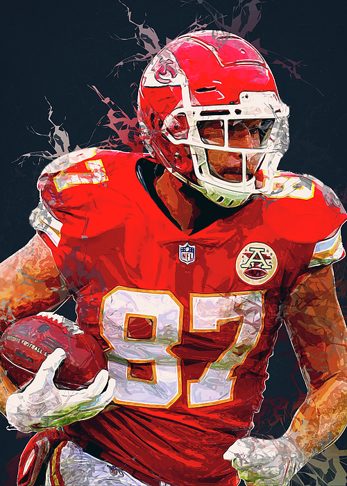 Player Football NFL Travis Kelce Traviskelce Travis Kelce ...