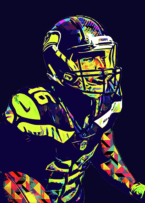 Player NFL Tyler Lockett Tylerlockett Tyler Lockett Tylerderonlockett Tyler  Deron Lockett American Jigsaw Puzzle