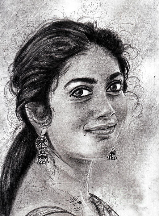 Sai Pallavi | Portrait Digital Painting | Behance :: Behance
