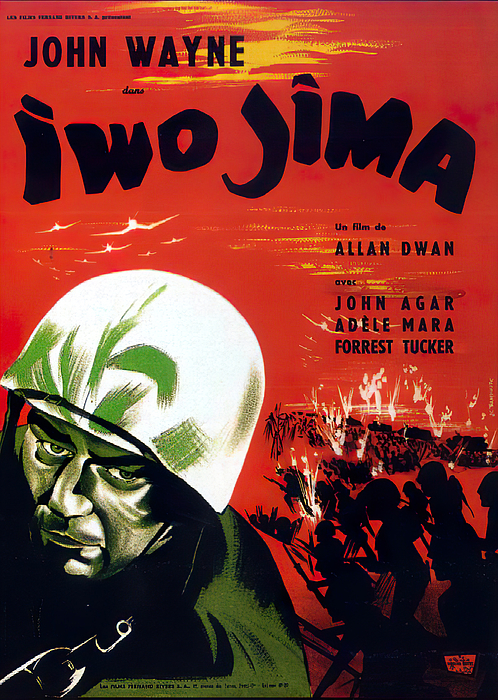 John Wayne Movie Sands Of Iwo Jima Collectible 4 x 6 Glossy Postcard 110-059 
