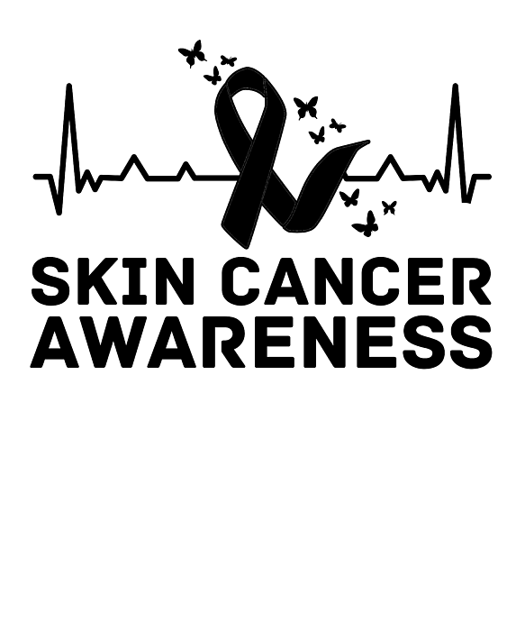skin cancer awareness ribbon