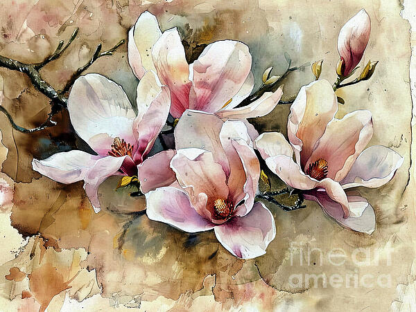 Elaine Manley - Spring Magnolias