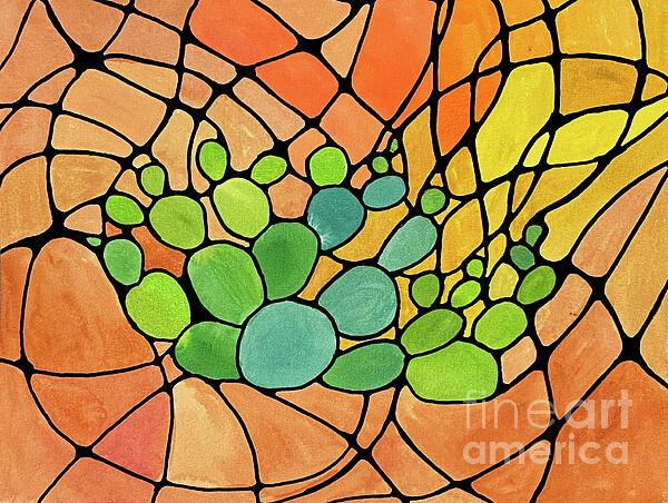 Lisa Neuman - Stained Glass Cactus