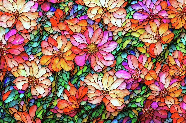 Peggy Collins - Stained Glass Flower Garden 2