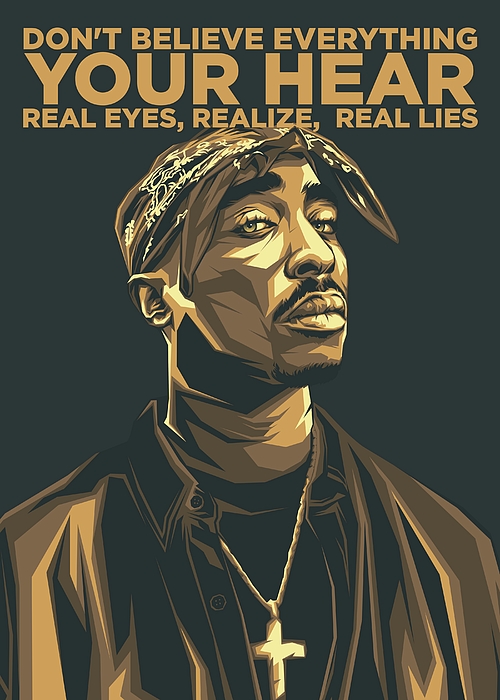 Tupac Shakur Rapper Music Hip Hop Sticker by Lucky Dream - Fine Art America