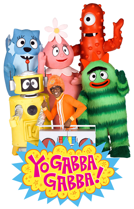 Yo Gabba Gabba Live Greeting Card by Ferrel Pomia