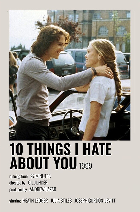 Movie 10 Things Hate About You Poster One Piece Poster Wall Art