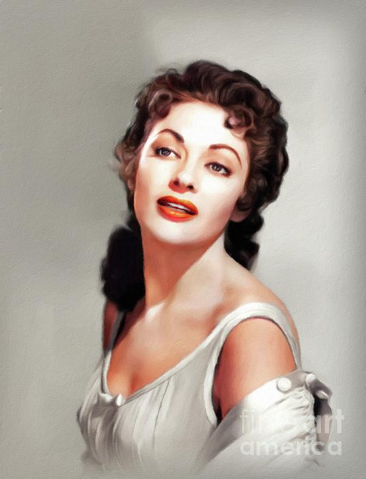 Yvonne De Carlo, Vintage Actress Greeting Card for Sale by John Springfield