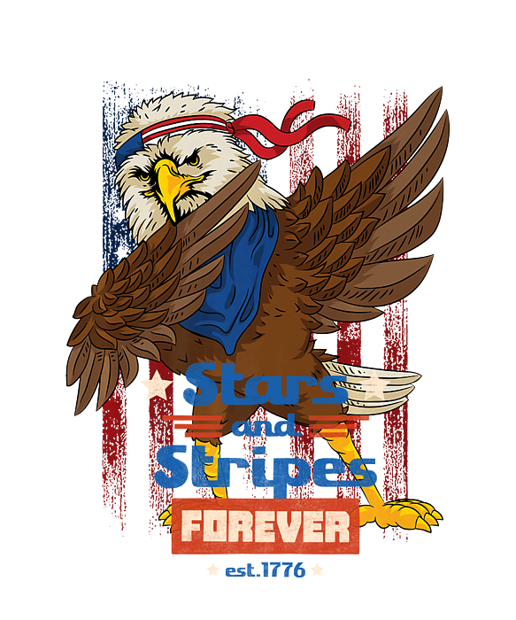 American Bald Eagle Mullet 4th Of July Plus Size Graphic Shirt For Men  Women Poster