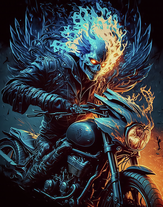 Ghost Rider #16 Digital Art by Creationistlife - Pixels