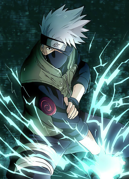 Kakashi Hatake Wallpaper Poster Naruto Stock Illustration