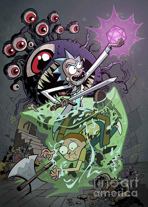 Rick Morty Wallpaper Rick And Morty Premium Poster