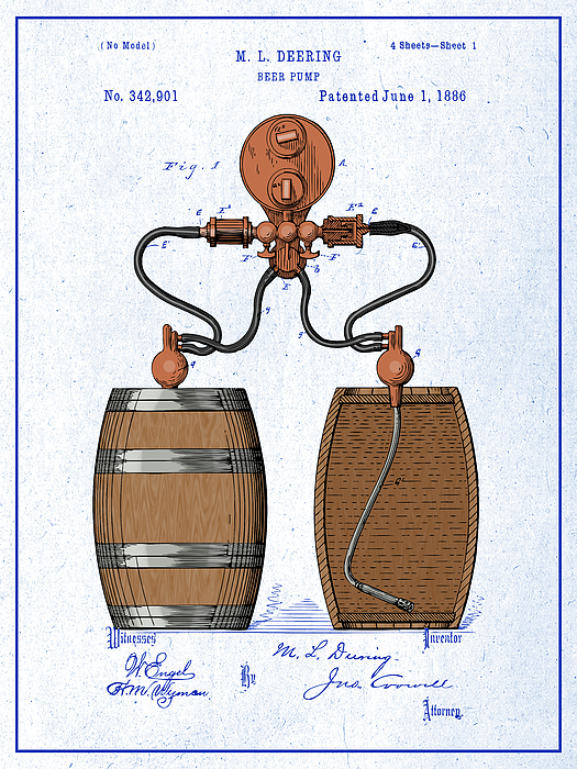 https://images.fineartamerica.com/images/artworkimages/medium/3/1886-colorized-beer-pump-patent-print-blueprint-greg-edwards.jpg