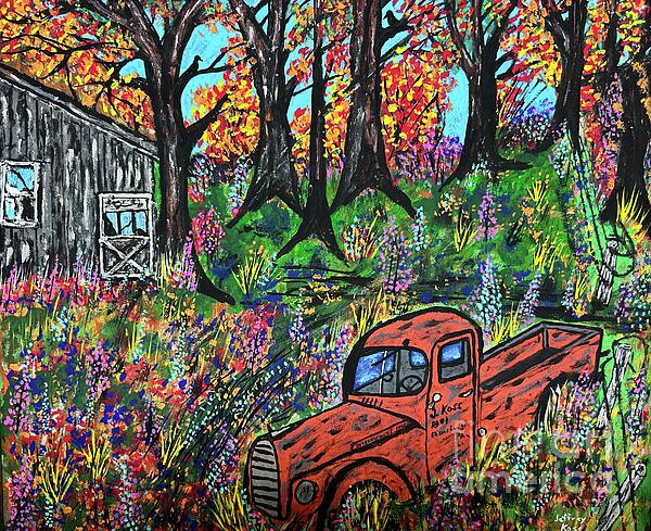 Jeffrey Koss - 1941 Truck In The Wildflowers 