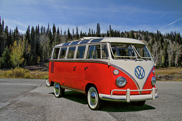 1961 Volkswagen Bus 23 Window Jigsaw Puzzle by Nick Gray - Pixels