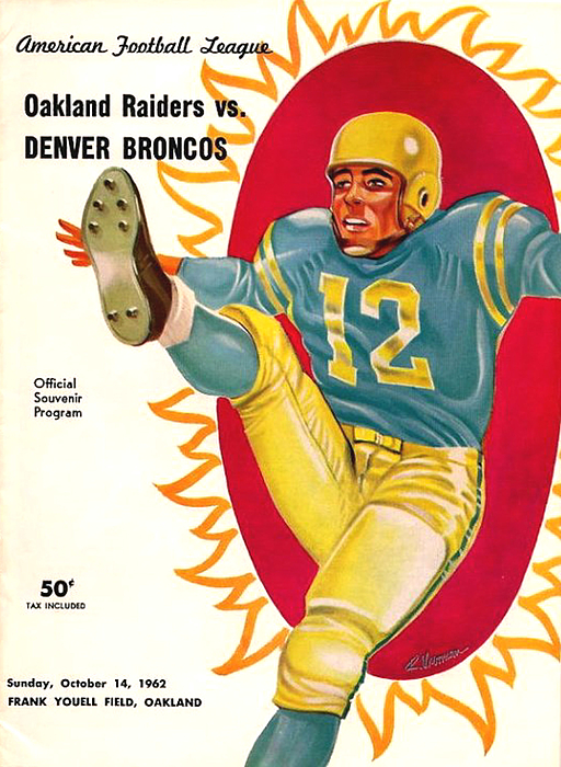 1962 Buffalo Bills-Denver Broncos AFL Football Program