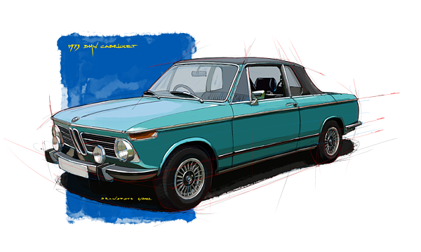 https://images.fineartamerica.com/images/artworkimages/medium/3/1973-bmw-cabriolet-original-artworkthe-art-of-classic-carsdrawspots-drawspots-illustrations-transparent.png