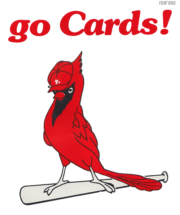 1976 St, Louis Cardinals Go Cards Greeting Card