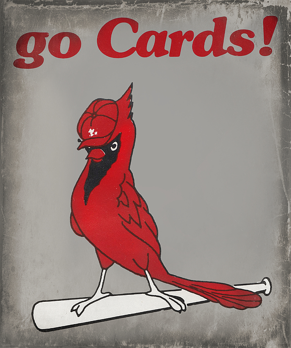 Vintage St. Louis Cardinals Baseball Art - Row One Brand