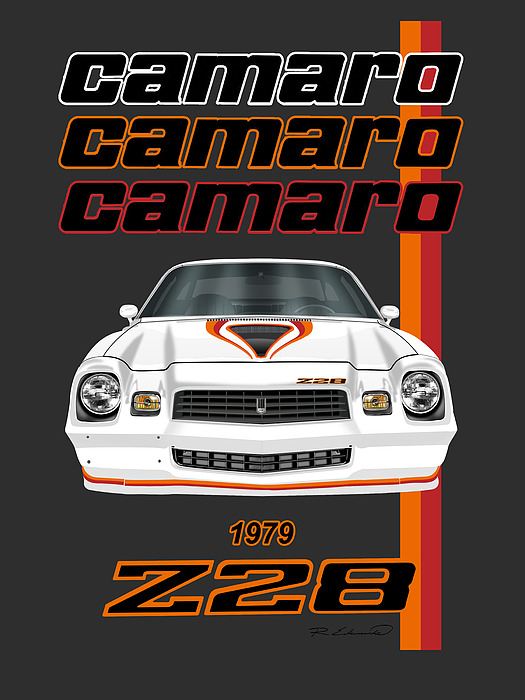 1979 White Chevrolet Z28 Camaro Muscle Car Art Jigsaw Puzzle by Rudy  Edwards - Pixels