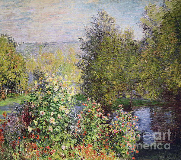 Claude Monet Garden - Thick Canvas Tote Bag