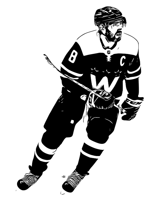 Alex Ovechkin Drawing | Greeting Card