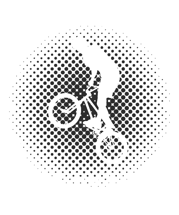 Cool Bmx Bike for halfpipe with nice Wheel, BMX stunt bike Canvas