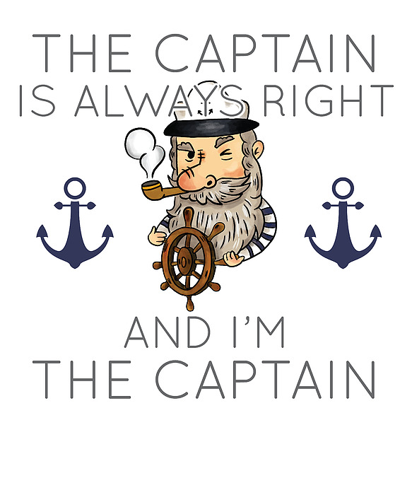 Qtencas I'm The Captain & I'm Always Right Stainless Steel