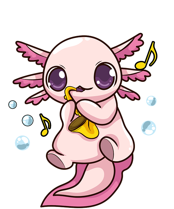 Cute Funny Saxolotl Adorable Sax Playing Axolotl Onesie For Sale By The Perfect Presents