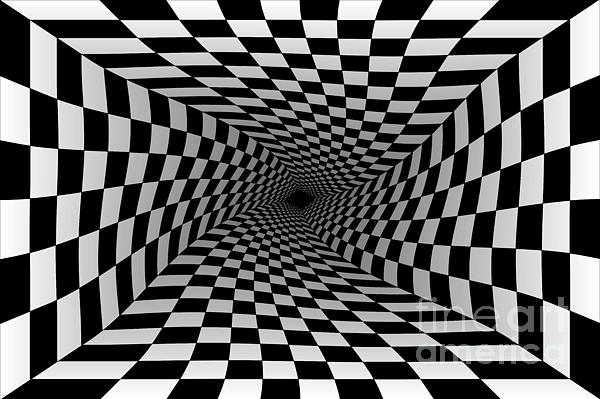 3D Optical Illusion of Endless Spiral · Creative Fabrica