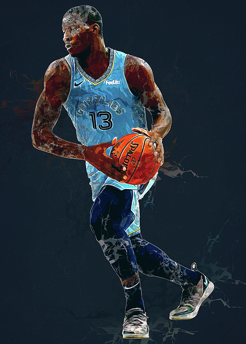 Jaren Jackson Jarenjackson Jarenwalterjacksonjr. Jaren Walter Jackson Jr.  Basketball Memphis Grizzli Digital Art by Wrenn Huber - Fine Art America