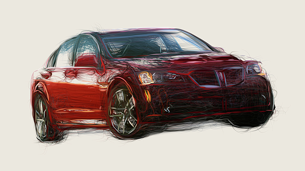 CarsToon　G8　Greeting　Pontiac　by　Card　GT　Drawing　Car　Concept