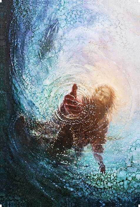 The Hand Of God Modern Jesus Savior Canvas Wall Art - Canvas Prints Puzzle