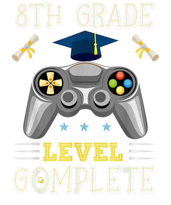 21 Graduation Gamer 8th Grade Level Complete Video Games Gift T Shirt For Sale By Yvonne Remick