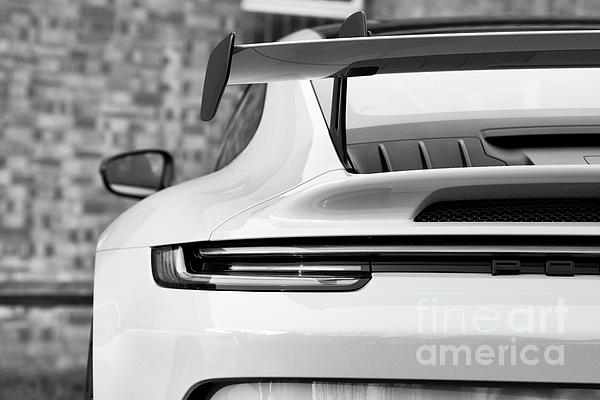 2022 Porsche 911 GT3 Rear End Abstract Greeting Card