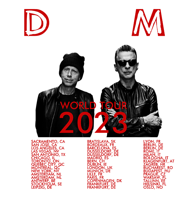 2023 Depeche Mode Memento Mori World Tour T-Shirt Depeche Mode Tour ...