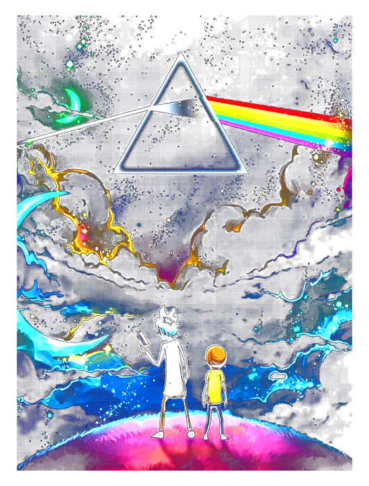 Rick & Morty pink floyd – Piece by Piece - Diamond Paint Therapy