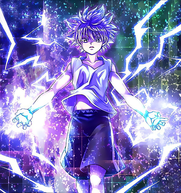 Killua Zoldyck Lightning Greeting Card by Nguyen Hai