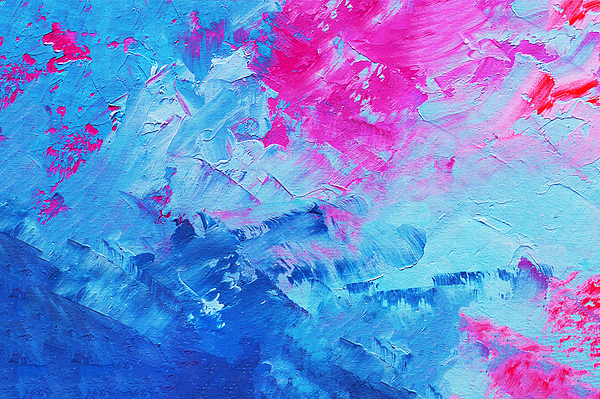 Abstract Oil Paint Texture On Canvas, Background by Julien