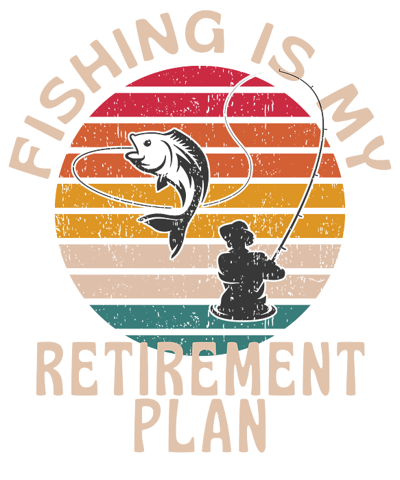 Fishing is my retirement plan t-shirt' Men's Hoodie