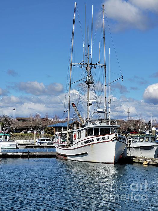 Fishing Vessel Voyager Sticker by Norma Appleton - Fine Art America