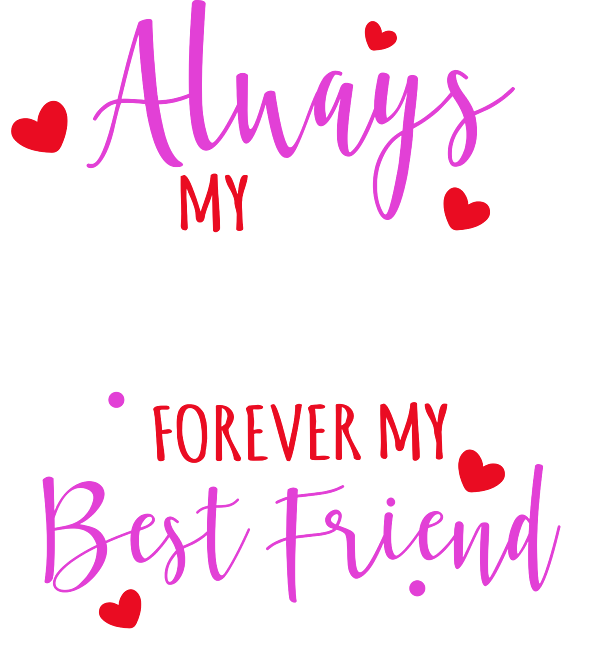 Forever My Best Friend Mom Boy Girl Kids Cute Mothers Day Coffee