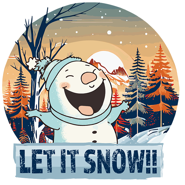 Let It Snow Stickers PNG