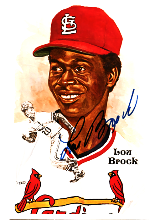 Lou Brock Kids T-Shirt by Arau Zelas - Fine Art America