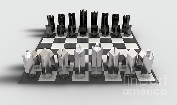 Chess Board Setup #1 Digital Art by Allan Swart - Pixels