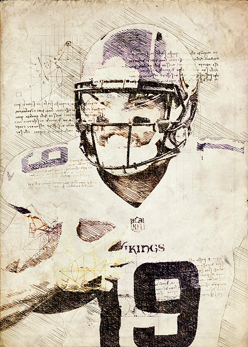 Football Adamthielen Adam Thielen Adam Thielen Minnesota Vikings Player  Adam Thielen Adamjohnthielen Art Print