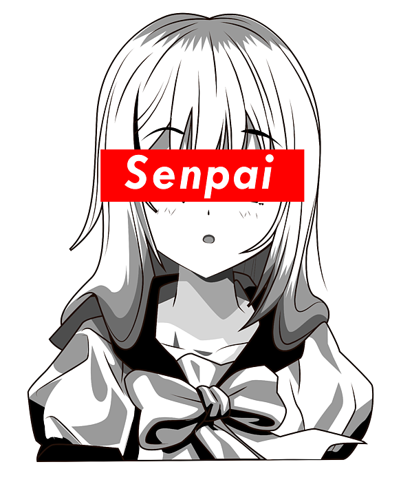 Notice Me Senpai - Japanese anime manga designs Spiral Notebook by Ari Shok  - Pixels