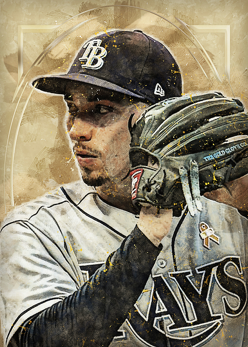 Player Baseball Blakesnell Blake Snell Blake Snell Tampa Bay Rays  Tampabayrays Blakeashtonsnell Blak Tapestry by Wrenn Huber - Fine Art  America